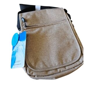 Everest Tan Canvaa Tablet Sleeve Crossbody New with Tags